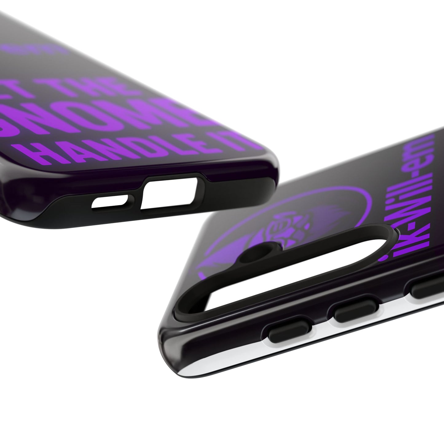 Phone Case — "Let the Gnome Handle It" Purple Neon Gnome Protective Case