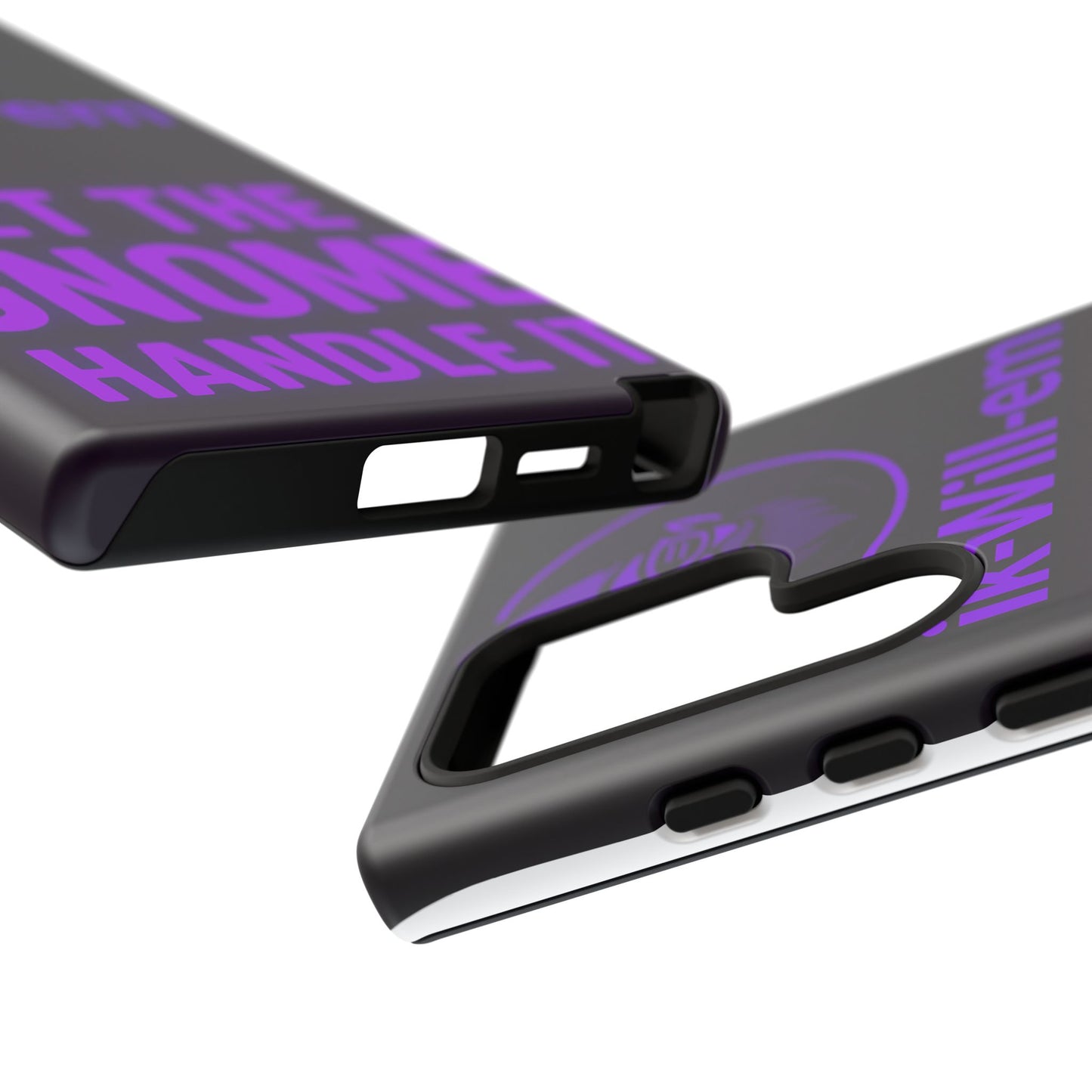 Phone Case — "Let the Gnome Handle It" Purple Neon Gnome Protective Case