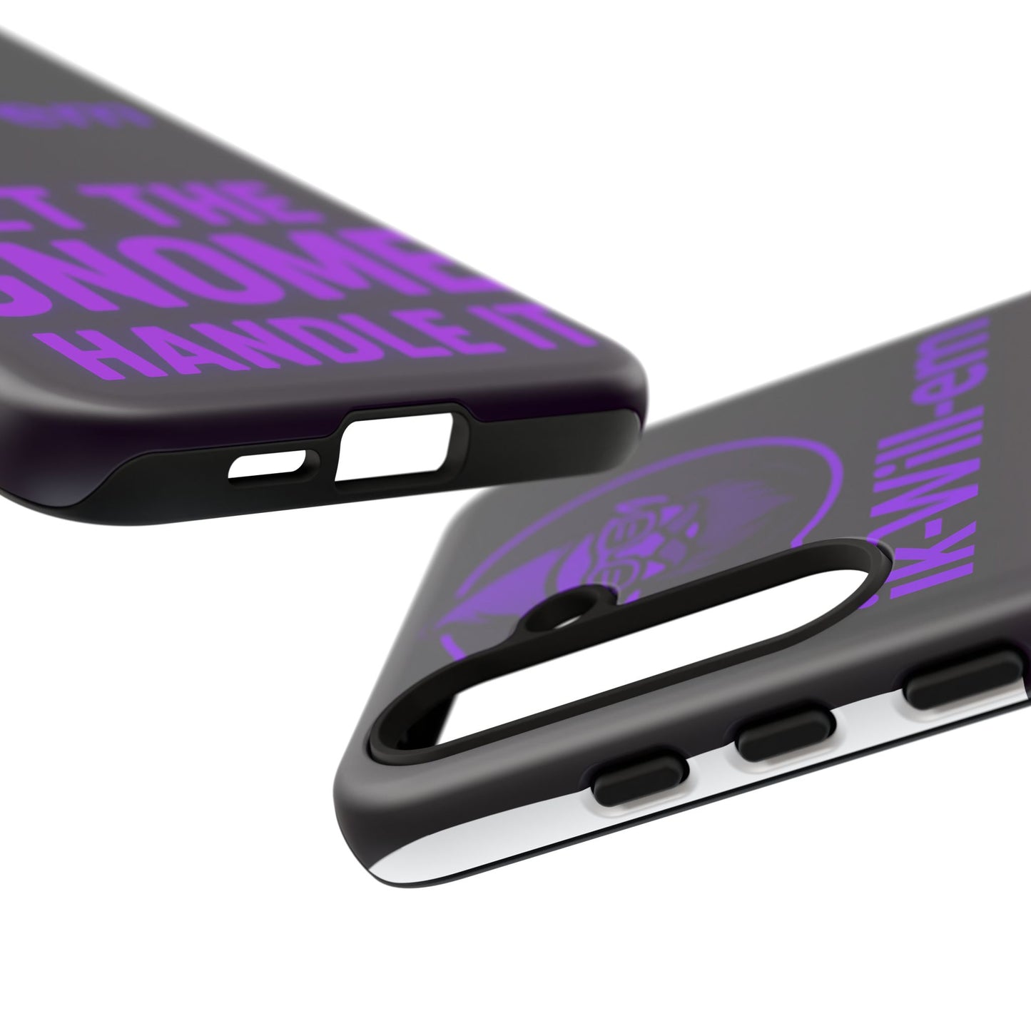 Phone Case — "Let the Gnome Handle It" Purple Neon Gnome Protective Case