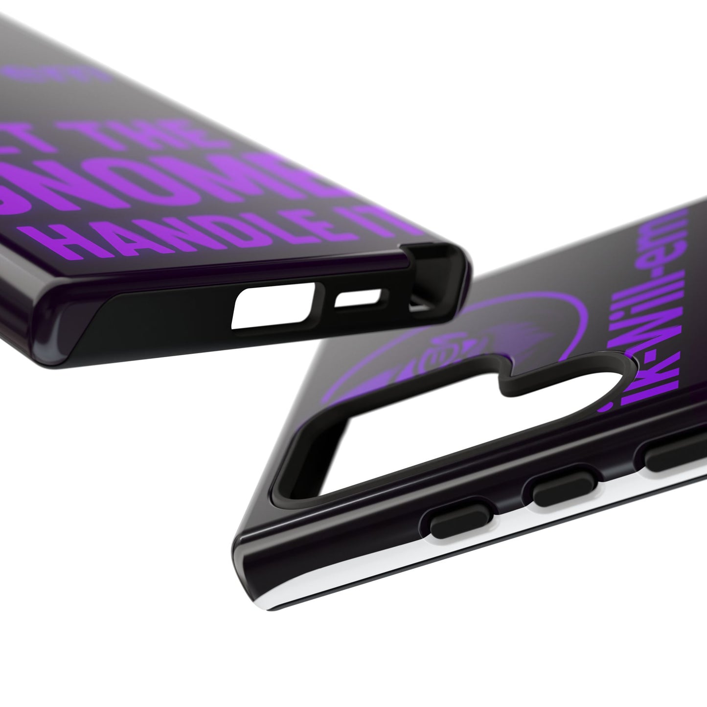Phone Case — "Let the Gnome Handle It" Purple Neon Gnome Protective Case