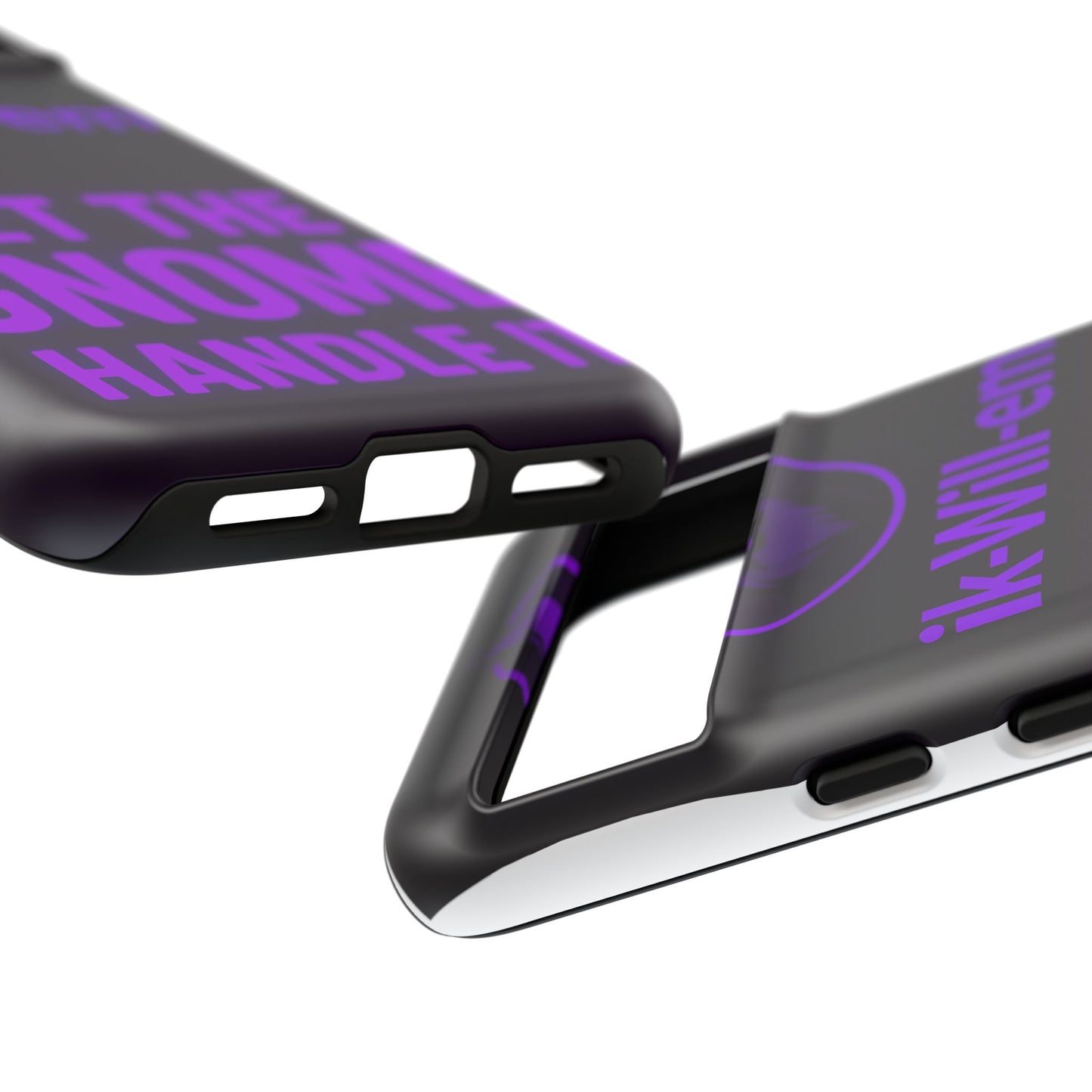 Phone Case — "Let the Gnome Handle It" Purple Neon Gnome Protective Case