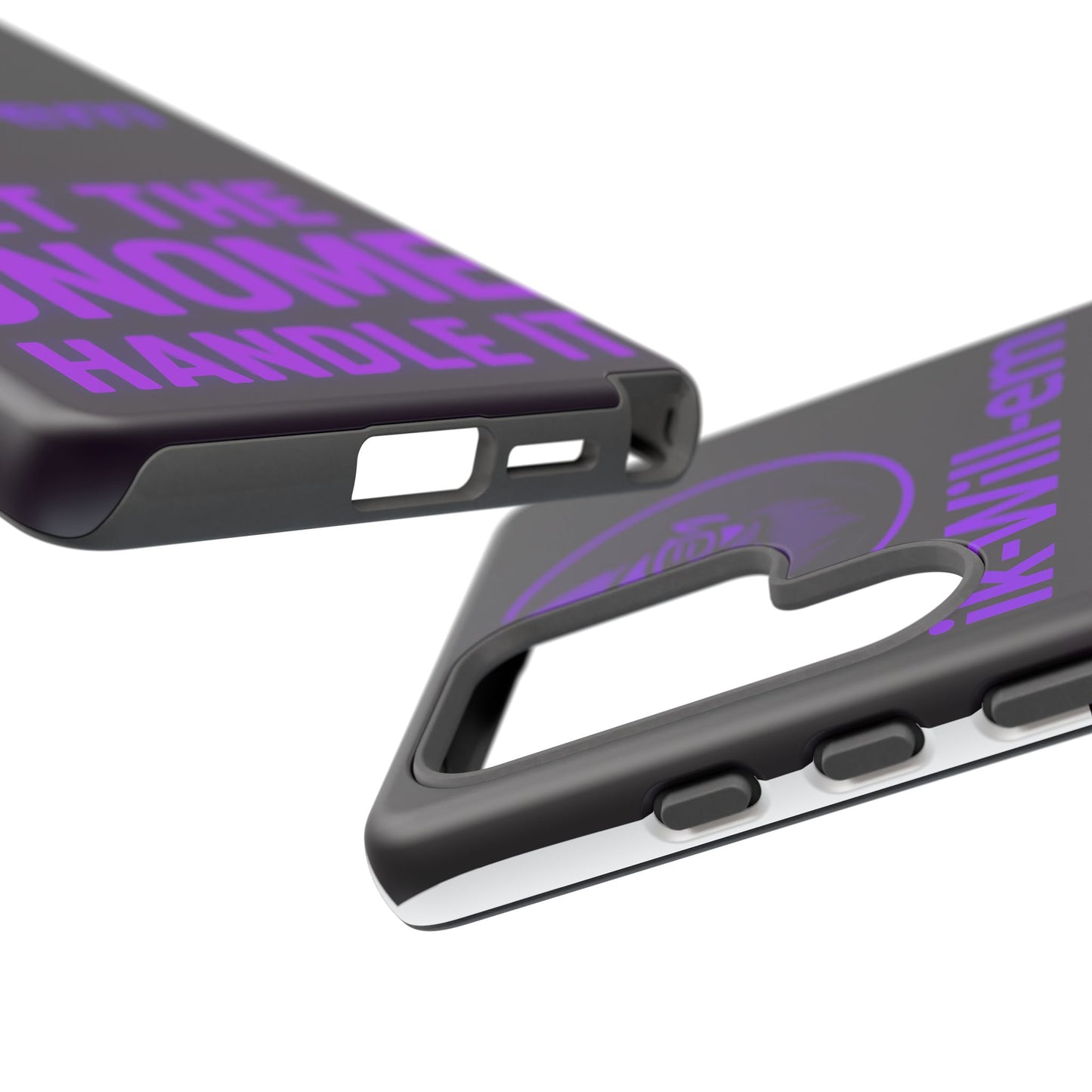 Phone Case — "Let the Gnome Handle It" Purple Neon Gnome Protective Case