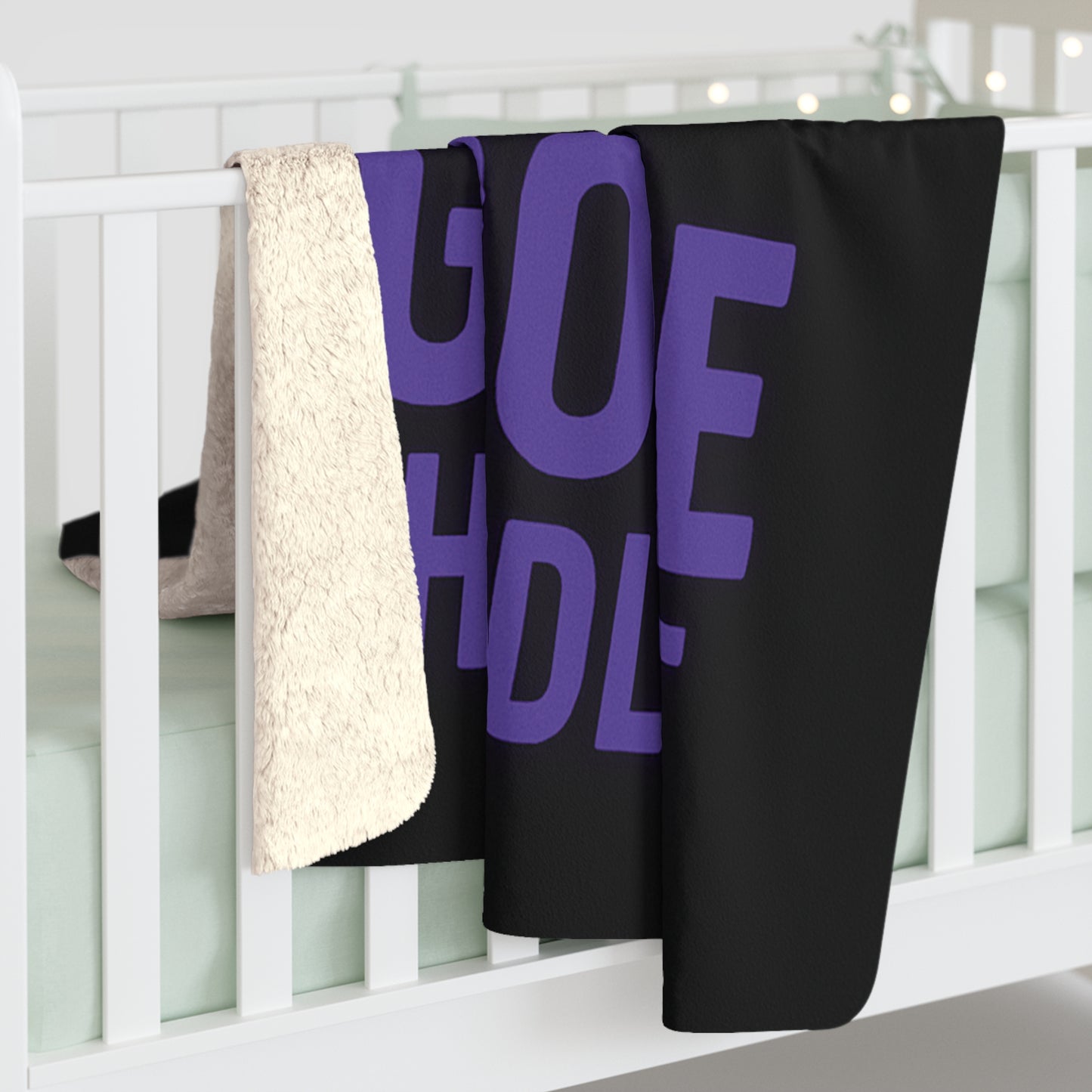 Sherpa Blanket — "Let The Gnome Handle It" Cozy Fleece Throw