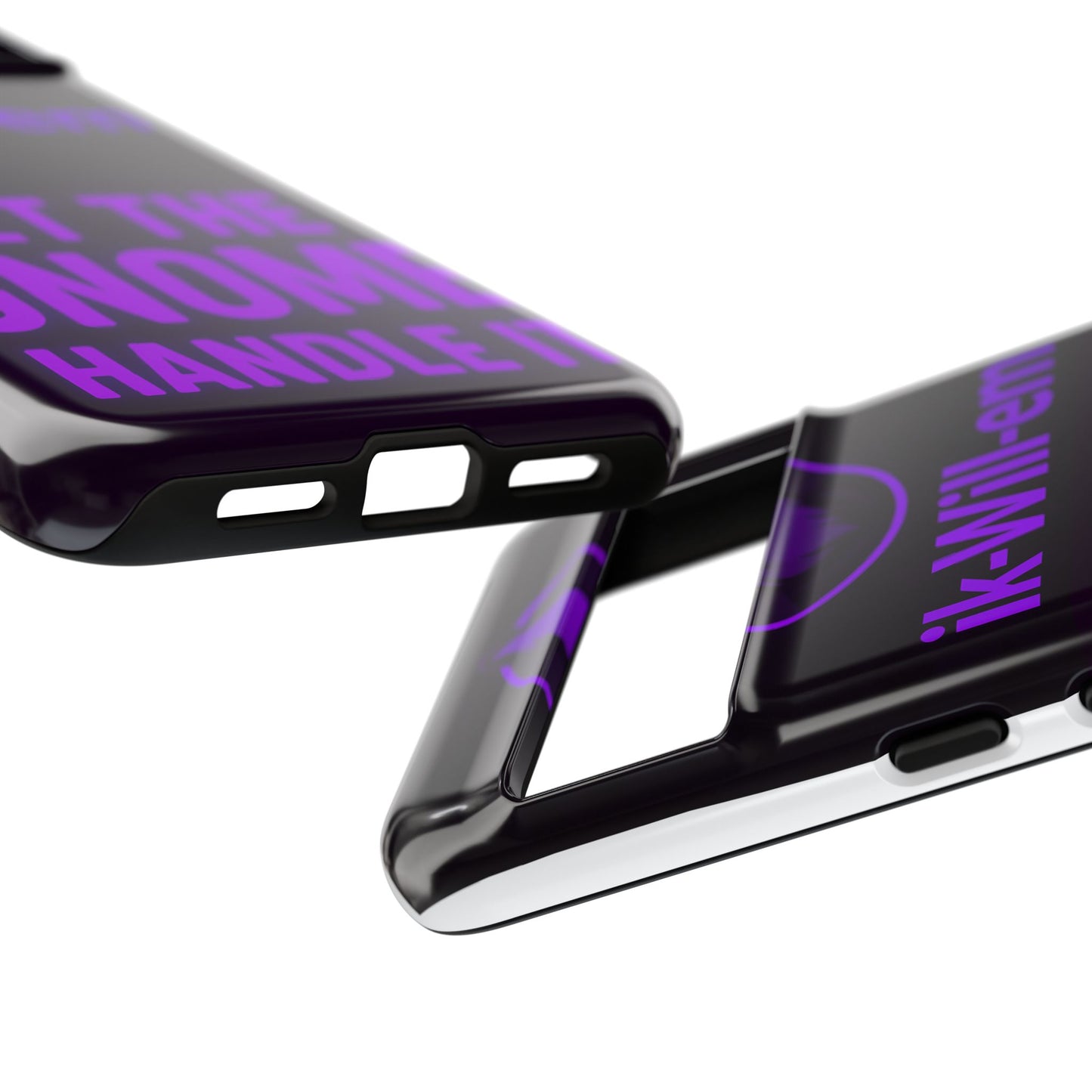 Phone Case — "Let the Gnome Handle It" Purple Neon Gnome Protective Case